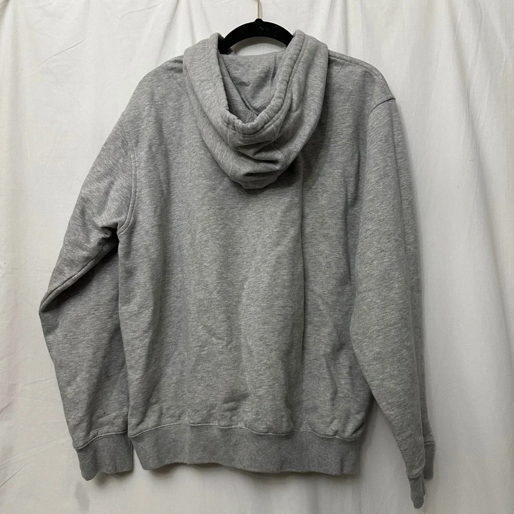 Nike Mens Gray Arched Logo Fleece Pullover Hoodie Sweatshirt Medium F20307STY